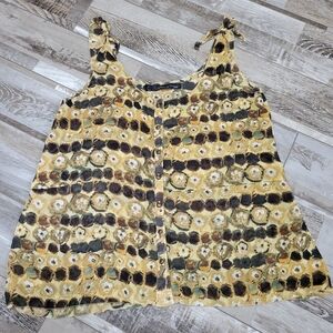 Patterson J. Kincaid Print Button Cami Top Size Small